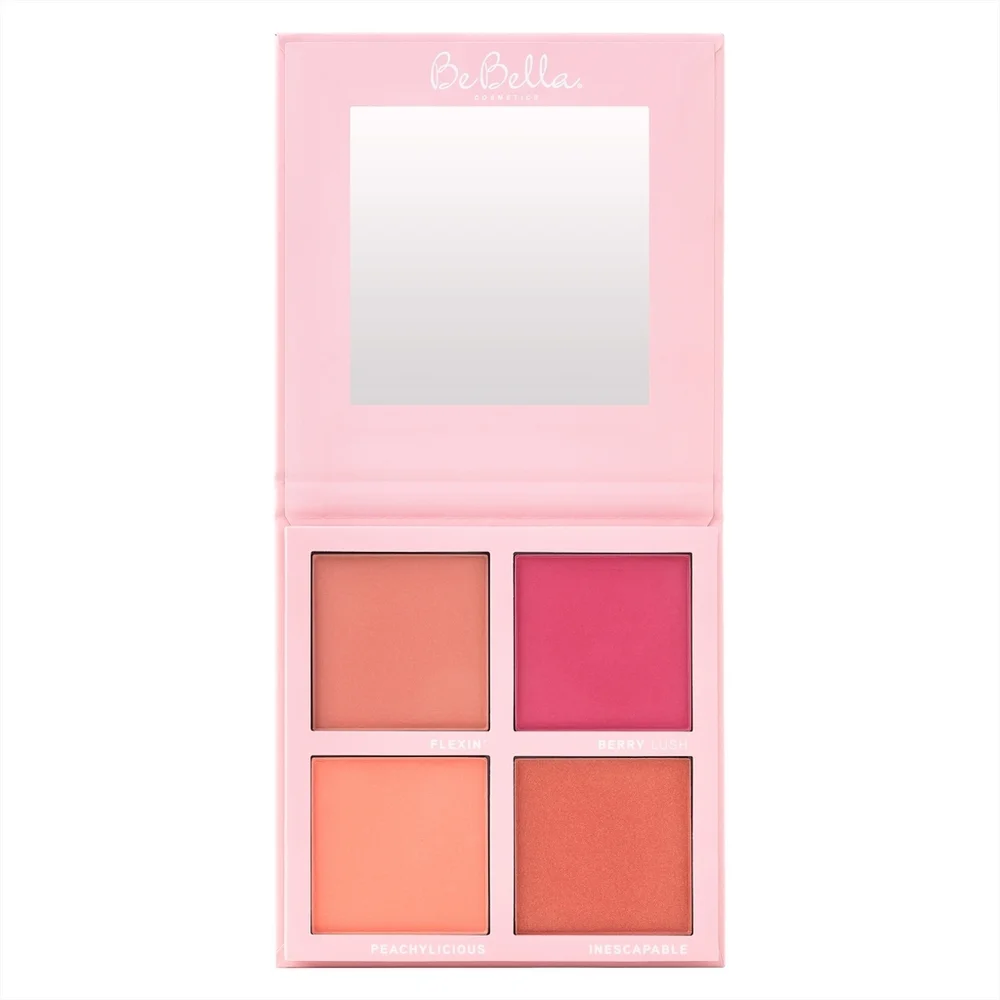 BE BELLA Blushed Color Quad Blush Palette | Deep | New BH